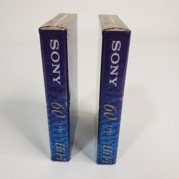 2 New Sealed Sony Hi Fi Blank Audio Cassette Tapes 60 Min Normal Bias - Picture 6 of 6